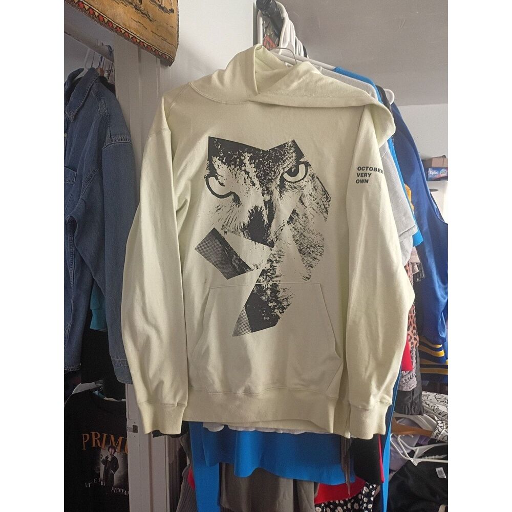 Rare OVO Fest Owl Gaze Hoodie Size L light green October's Very Own Drake